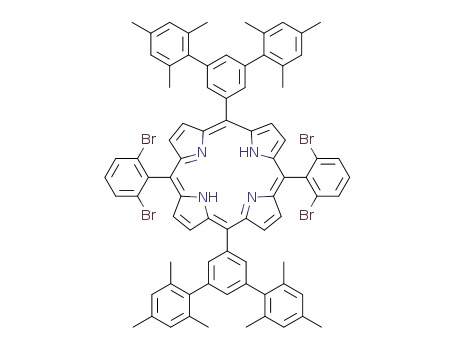 5,15-bis(2,6-dibromophenyl)-10,20-bis(3,5-di(2,4,6-trimethylphenyl)phenyl)porphyrin