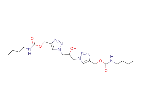 butyl-carbamic acid (1-[3-(4-(butylcarbamoyloxymethyl)-1,2,3-triazol-1-yl)-2-hydroxypropyl]-1,2,3-triazol-4-yl)methyl ester