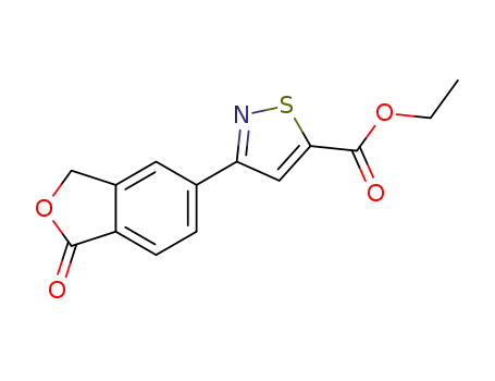 ethyl 3-(1-oxo-1,3-dihydroisobenzofuran-5-yl)isothiazole-5-carboxylate