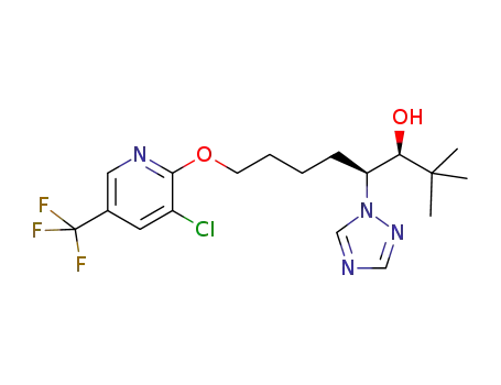 (RR,SS)-8-(3-chloro-5-trifluoromethylpyridin-2-yloxy)-2,2-dimethyl-4-[1,2,4]triazol-1-yloctan-3-ol