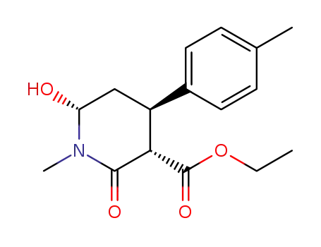 (3S,4R,6R)-ethyl 6-hydroxy-1-methyl-2-oxo-4-p-tolylpiperidine-3-carboxylate