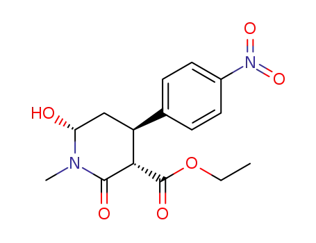 (3S,4R,6R)-ethyl 6-hydroxy-1-methyl-4-(4-nitrophenyl)-2-oxopiperidine-3-carboxylate