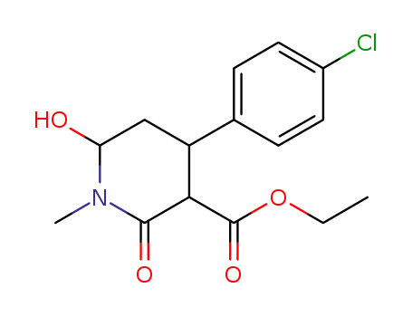 ethyl 4-(4-chlorophenyl)-6-hydroxy-1-methyl-2-oxopiperidine-3-carboxylate