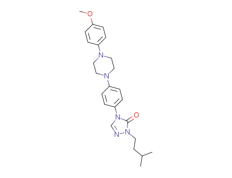 1-isopentyl-4-(4-(4-(4-methoxyphenyl)piperazin-1-yl)phenyl)-1H-1,2,4-triazol-5(4H)-one