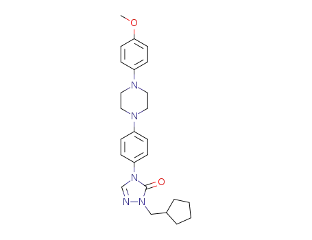 1-(cyclopentylmethyl)-4-(4-(4-(4-methoxyphenyl)piperazin-1-yl)phenyl)-1H-1,2,4-triazol-5(4H)-one