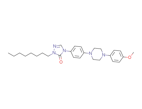 4-(4-(4-(4-methoxyphenyl)piperazin-1-yl)phenyl)-1-octyl-1H-1,2,4-triazol-5(4H)-one