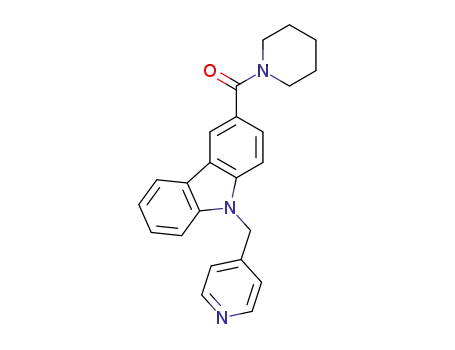 piperidin-1-yl(9-(pyridin-4-ylmethyl)-9H-carbazol-3-yl)methanone