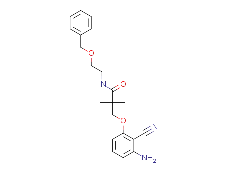 3-(3-amino-2-cyanophenoxy)-N-(2-(benzyloxy)ethyl)-2,2-dimethylpropanamide
