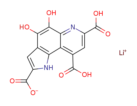 4,5-dihydroxy-1H-pyrrolo[2,3-f]chinoline-2,7,9-tricarboxylic acid lithium salt