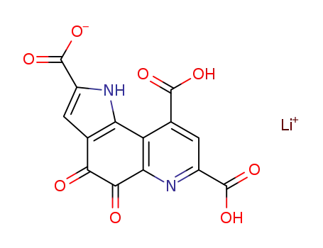 4,5-dihydroxy-1H-pyrrole[2,3-f]chinoline-2,7,9-tricarboxylic acid, lithium salt