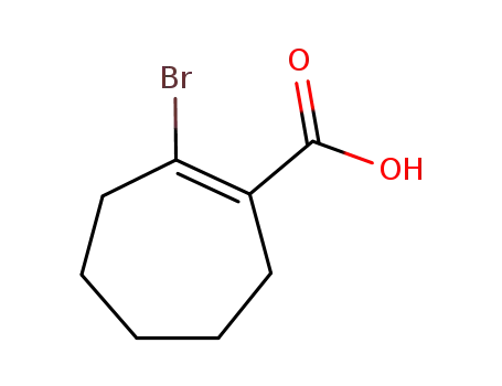 2-bromo-1-cycloheptene-1-carboxylic acid