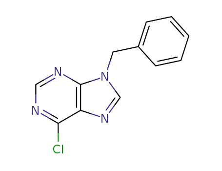 Molecular Structure of 1928-76-3 (9-BENZYL-6-CHLORO-9H-PURINE)