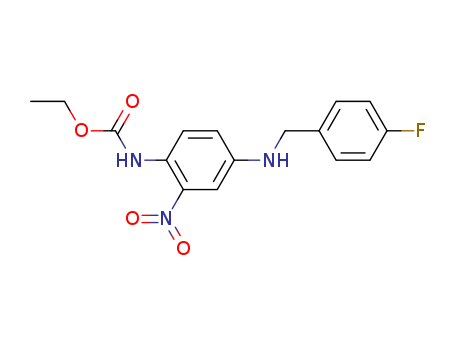 {4-[(4-fluorobenzil)ammino]-2-nitrofenil}carbammato di etile