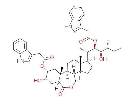 (22R,23R,24R)-3α-,23-dihydroxy-2α-,22-di(indol-3-ylacetoxy)-24-methyl-B-homo-7-oxa-5α-cholestan-6-one