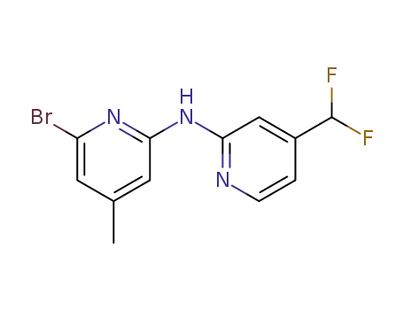 6-bromo-N-(4-(difluoromethyl)pyridine-2-yl)-4-methylpyridine-2-amine