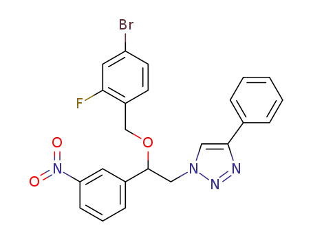 1-(2-(4-bromo-2-fluorobenzyloxy)-2-(3-nitrophenyl)ethyl)-4-phenyl-1H-1,2,3-triazole