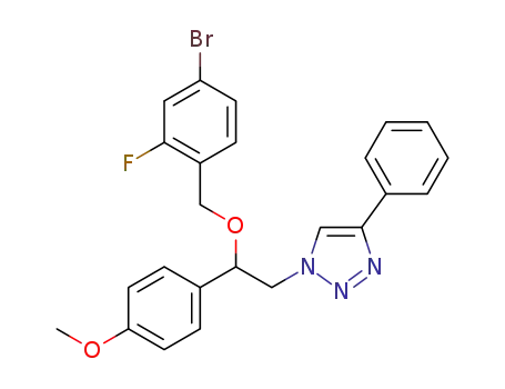 1-(2-(4-bromo-2-fluorobenzyloxy)-2-(4-methoxyphenyl)ethyl)-4-phenyl-1H-1,2,3-triazole