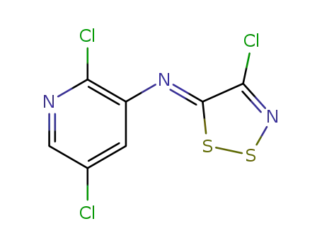 (Z)-2,5-dichloro-N-(4-chloro-5H-1,2,3-dithiazol-5-ylidene)pyridin-3-amine