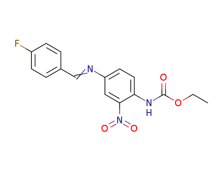 2-ethoxycarbonylamino-5-(4-fluorobenzylideneamino)nitrobenzene