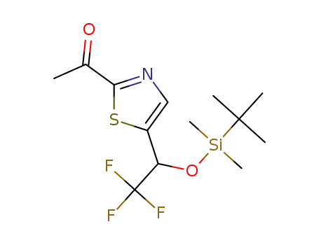 1-(5-(1-(tert-butyldimethylsilyloxy)-2,2,2-trifluoroethyl)thiazol-2-yl)ethanone