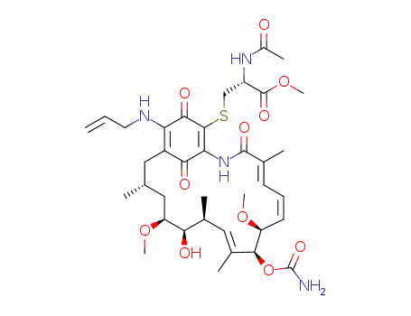 (R)-methyl-2-acetamido-3-((4E,6Z,8S,9S,10E,12S,13R,14S,16R)-19-(allylamino)-9-(carbamoyloxy)-13-hydroxy-8,14-dimethoxy-4,10,12,16-tetramethyl-3,20,22-trioxo-2-azabicyclo[16.3.1]docosa-1(21),4,6,10,18-pentaen-21-ylthio)propanoate