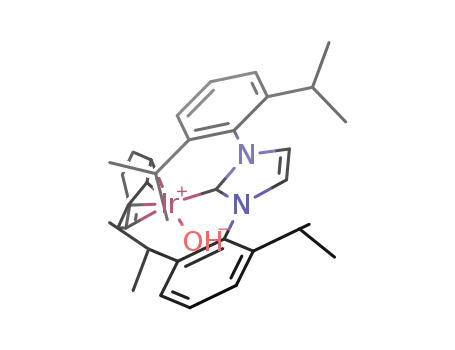 Ir(1,5-cyclooctadiene)(OH)(1,3-(2,6-diisopropylphenyl)imidazol-2-ylidene)
