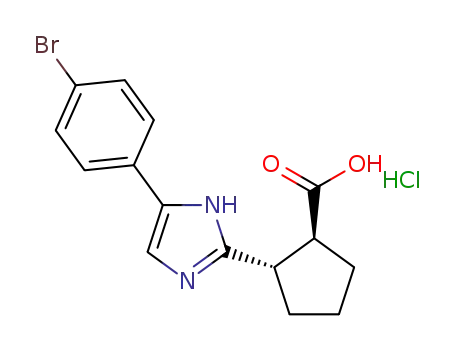 (1S,2S)-2-(5-(4-bromophenyl)-1H-imidazol-2-yl)cyclopentanecarboxylic acid hydrochloride