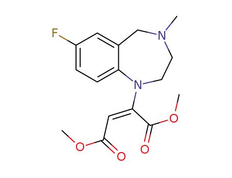 dimethyl 2-(7-fluoro-4-methyl-2,3,4,5-tetrahydro-1H-1,4-benzodiazepin-1-yl)but-2-enedioate