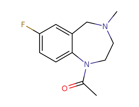 1-acetyl-7-fluoro-4-methyl-2,3,4,5-tetrahydro-1H-1,4-benzodiazepine