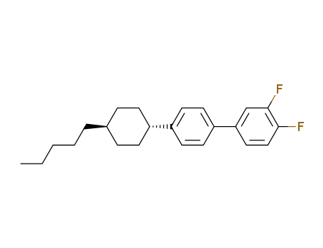 Molecular Structure of 134412-17-2 (4''-(TRANS-4-PENTYLCYCLOHEXYL)-3,4-DIFLUOROBIPHENYL)