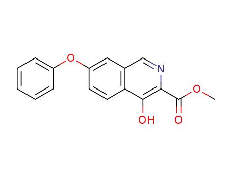 4-hydroxy-7-phenoxyisoquinoline-3-carboxylic acid methyl ester