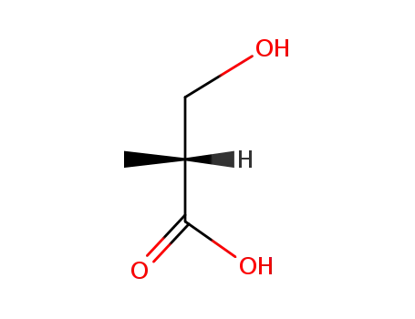 Molecular Structure of 1910-47-0 ((R)-2-Hydroxymethylpropanoic acid)