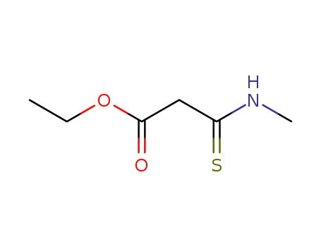 Molecular Structure of 56409-14-4 (Propanoic acid, 3-(methylamino)-3-thioxo-, ethyl ester)