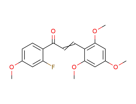 1-(2-fluoro-4-methoxyphenyl)-3-(2,4,6-trimethoxyphenyl)-prop-2-ene-1-one