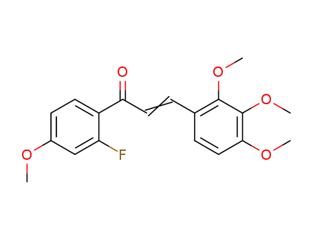 1-(2-fluoro-4-methoxyphenyl)-3-(2,3,4-trimethoxyphenyl)prop-2-ene-1-one