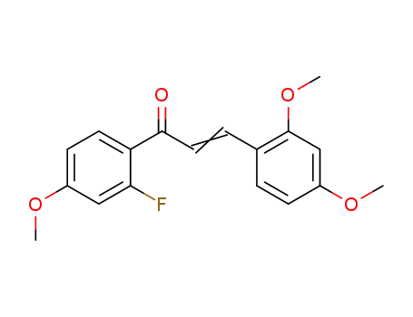 1-(2-fluoro-4-methoxyphenyl)-3-(2,4-dimethoxyphenyl)prop-2-ene-1-one