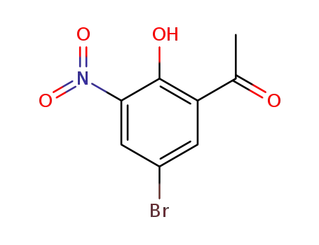 Molecular Structure of 70978-54-0 (5'-BROMO-2'-HYDROXY-3'-NITROACETOPHENONE)