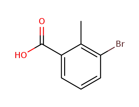Molecular Structure of 76006-33-2 (3-Bromo-2-methylbenzoic acid)