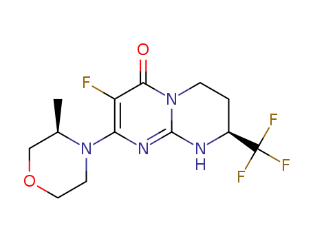 (2S)-7-fluoro-8-[(3R)-3-methylmorpholin-4-yl]-2-(trifluoromethyl)-1,2,3,4-tetrahydropyrimido[1,2-a]pyrimidin-6-one