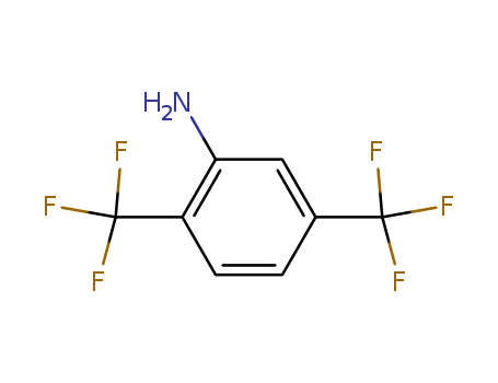 328-93-8,2,5-Bis(trifluoromethyl)aniline,2,5-Xylidine,a,a,a,a',a',a'-hexafluoro- (7CI,8CI);2,5-Di(trifluoromethyl)aniline;Benzenamine,2,5-bis(trifluoromethyl)-;