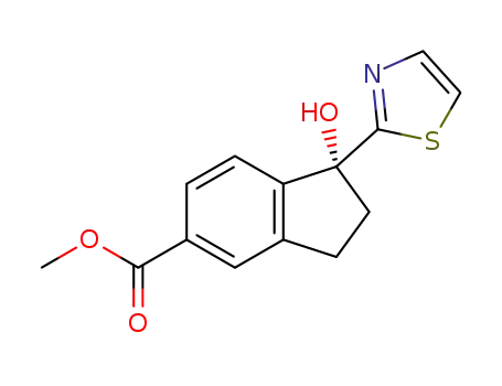 (R)-methyl 1-hydroxy-1-(thiazol-2-yl)-2,3-dihydro-1H-indene-5-carboxylate