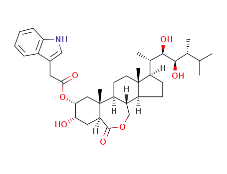(22R,23R,24R)-3α,22,23-trihydroxy-2α-(3'-indolylacetoxy)-24-methyl-B-homo-7-oxa-5α-cholestan-6-one