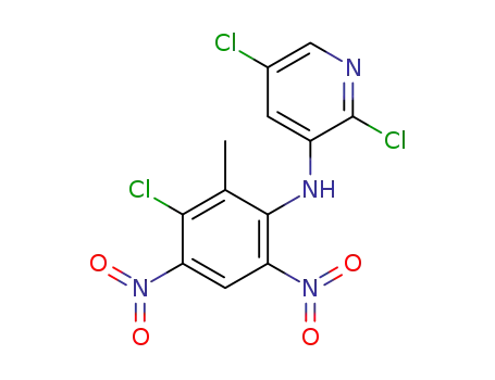 2,5-dichloro-N-(3-chloro-2-methyl-4,6-dinitrophenyl)pyridin-3-amine