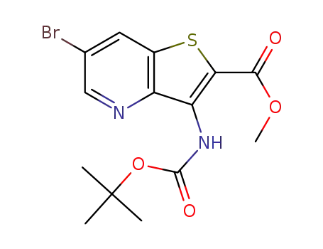 methyl 6-bromo-3-[(tert-butoxycarbonyl)amino]thieno[3,2-b]pyridine-2-carboxylate