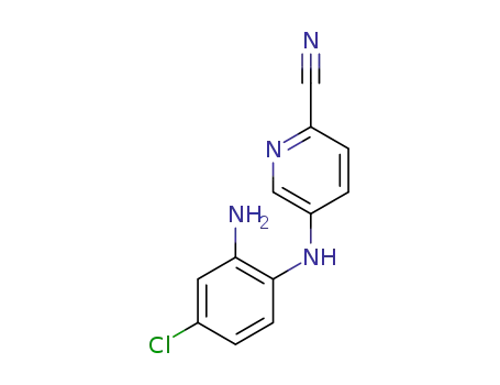 5-[(2-amino-4-chlorophenyl)amino]pyridine-2-carbonitrile