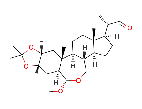 (20S)-2α,3α-isopropylidenedioxy-6α-methoxy-B-homo-7-oxa-5α-pregnan-20-carbaldehyde