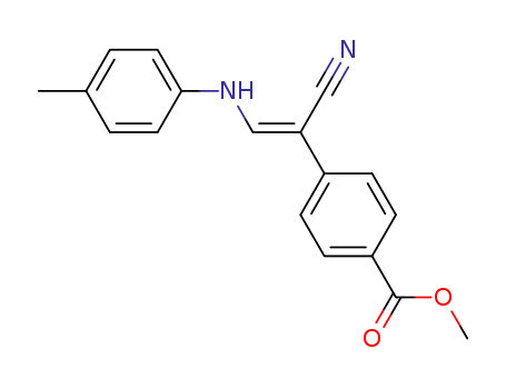 methyl (Z)-4-(1-cyano-2-(p-tolylamino)vinyl)benzoate