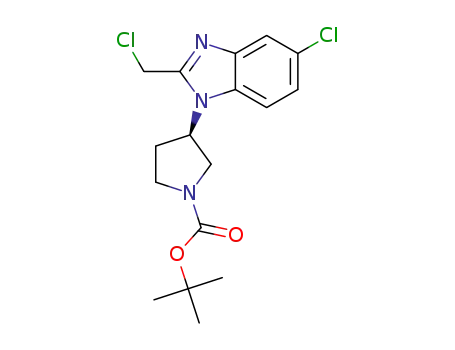 tert-butyl (3R)-3-[5-chloro-2-(chloromethyl)-1H-benzimidazol-1-yl]pyrrolidine-1-carboxylate