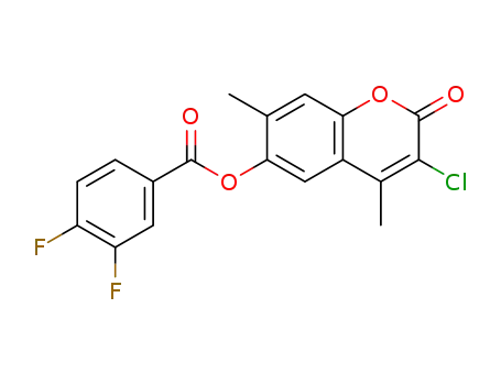 3-chloro-4,7-dimethyl-2-oxo-2H-chromen-6-yl 3,4-difluorobenzoate