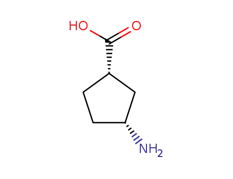 Molecular Structure of 71830-07-4 ((1S,3R)-3-Aminocyclopentanecarboxylic acid)